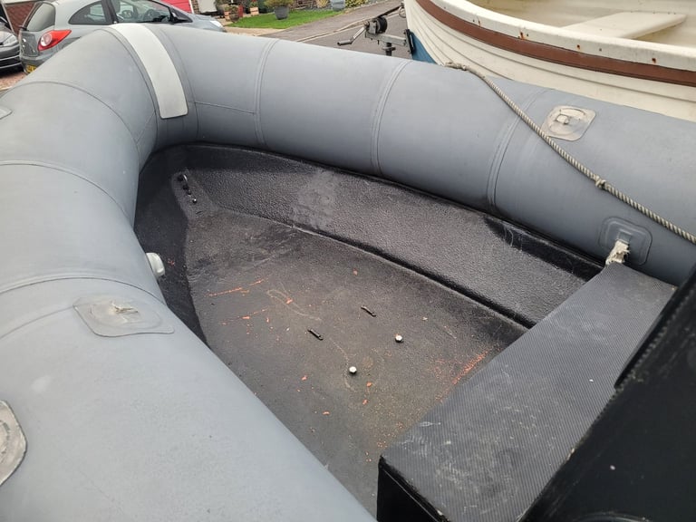 Avon SR4 inflatable rib boat and trailer