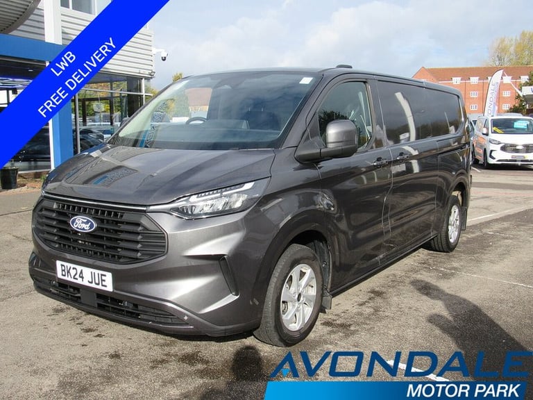 2024 Ford Transit Custom 300 EcoBlue Limited L2 LWB GREY EURO 6 VAN 2.0 5dr Panel Van Manual Dies...