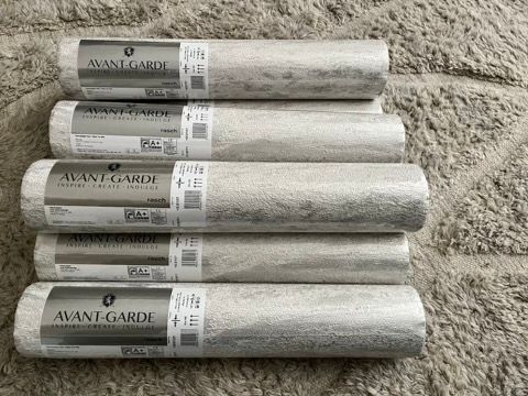 Rasch's Sienna Marble, Pearl wallpaper - 8 x rolls - 