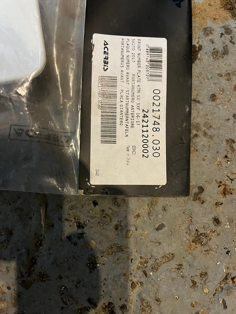 Ktm sx 250 17 new plastics 