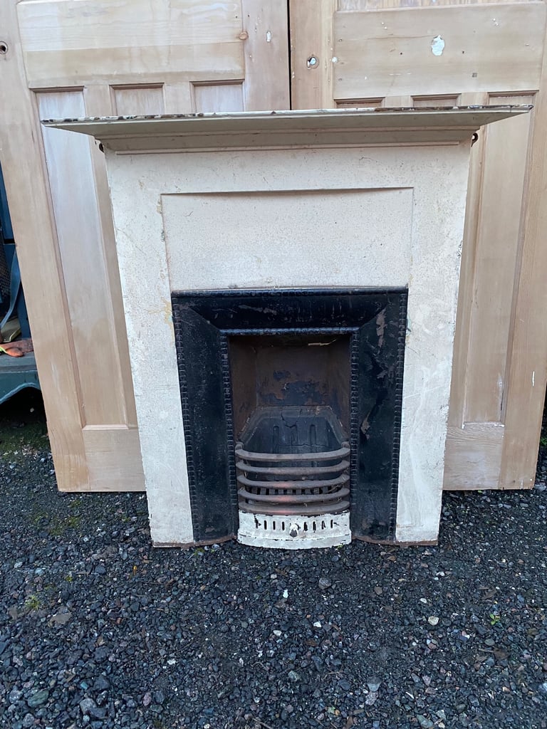 image for Edwardian Coalbrookdale cast iron fireplace 