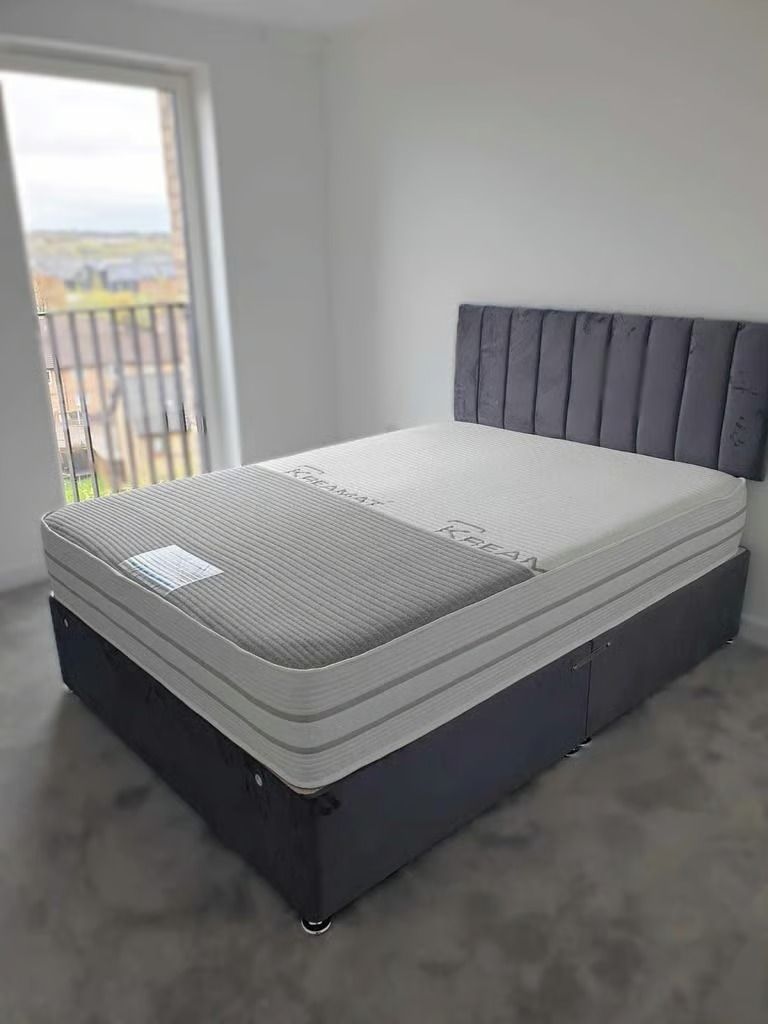 image for Divan Double Bed - Luxury Feel & Comfy Mattress | 25% Discount - Free Delivery !! **