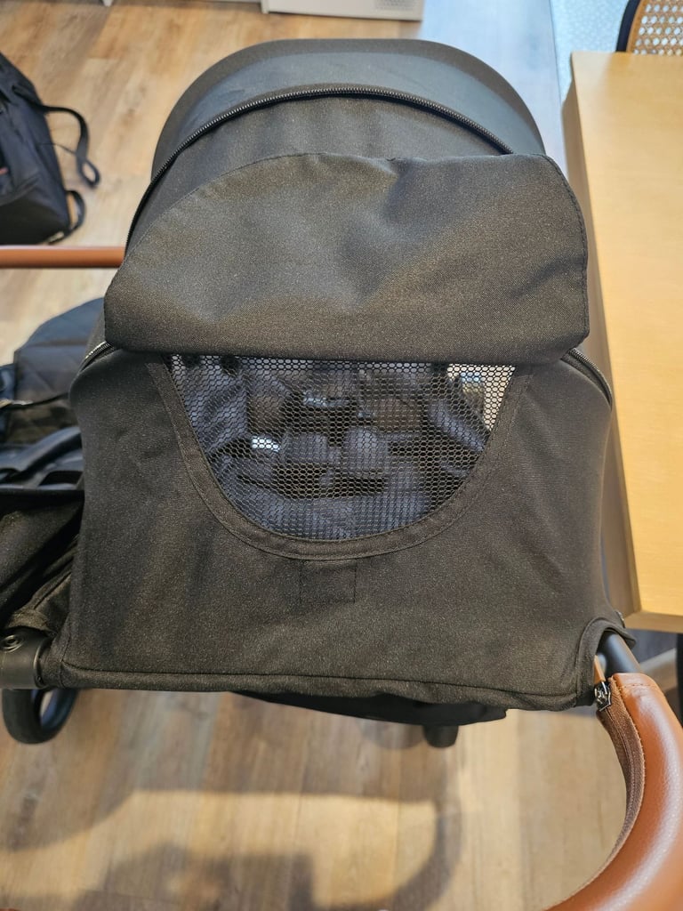 Ickle Bubba Venus Prime Double Stroller Pram with Bassinet Black