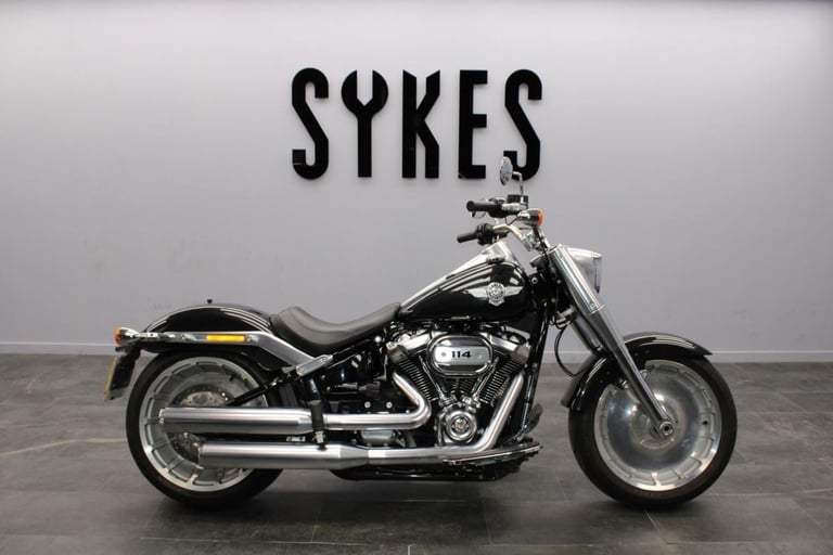 image for 2018 Harley-Davidson FLFBS Softail Fat Boy 114 in Black Tempest