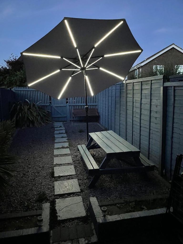 L.E.D garden umbrella  