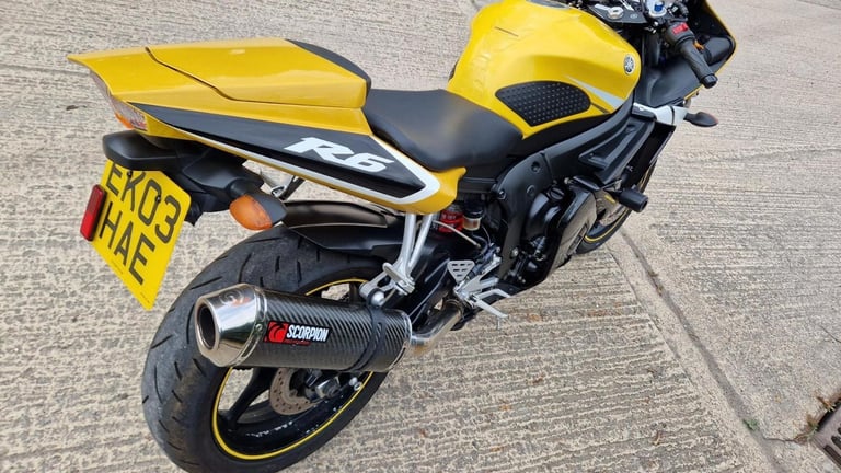 2003 03 YAMAHA YZF R6 SPECIAL LTD EDITION YELLOW YZFR6 SUPERSPORTS 600 SPORTS 