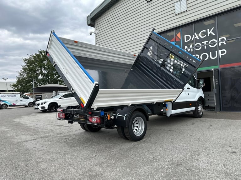 75 Reg, Ford Transit L3 Double Cab Steel Tipper, Tow Bar