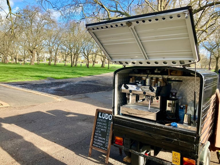 Piaggio Coffee Van + Fracino 2-Group Espresso Machine – Full Kit – £3,000