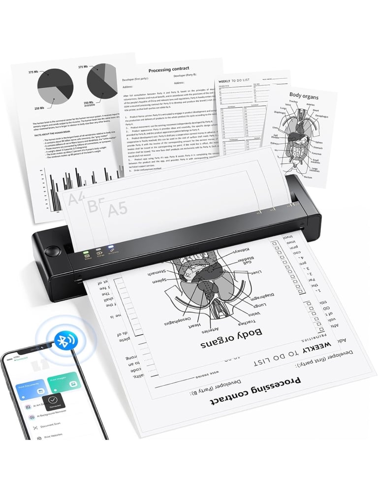 image for Portable Printer A4 inkless new in box