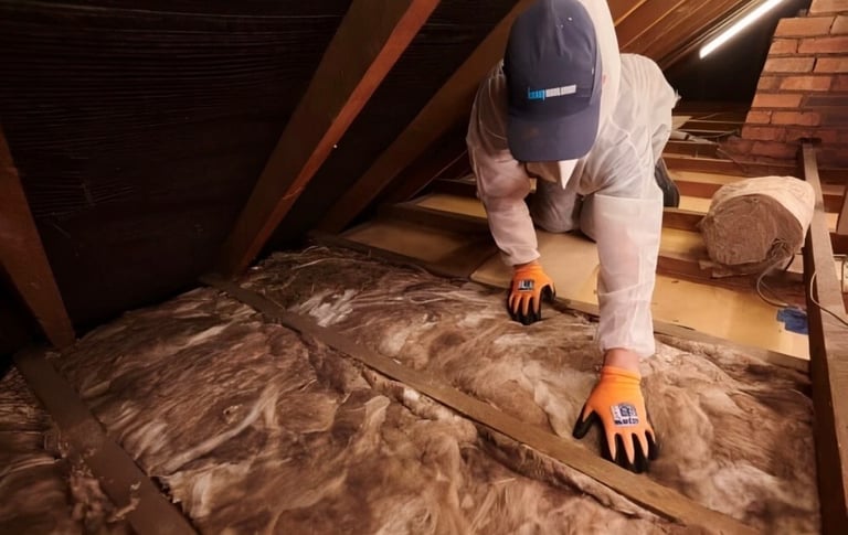 4 x Packs Knauf Space Loft Roll Insulation 100mm – Eco-Friendly Loft Insulation, 11.07 m² per Pack
