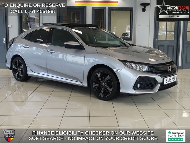2018 Honda Civic 1.0 VTEC Turbo EX Hatchback 5dr Petrol Manual Euro 6 (s/s) (129 ps) Hatchback Pe...