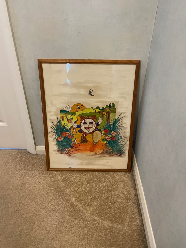 image for The clock goes walkabout painting. 