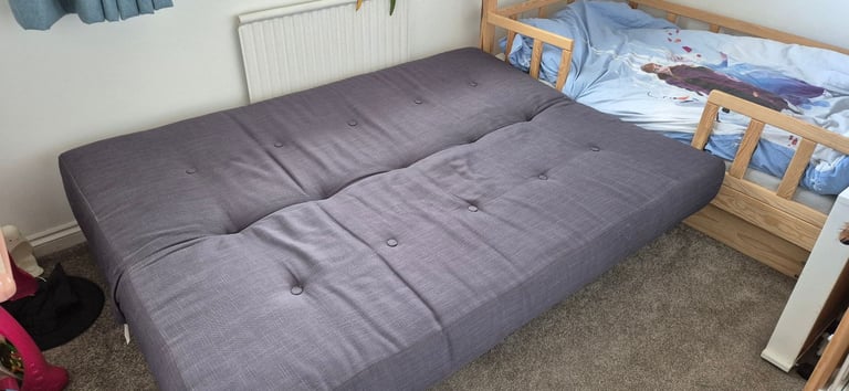 image for Sofa bed gray with underneath storage