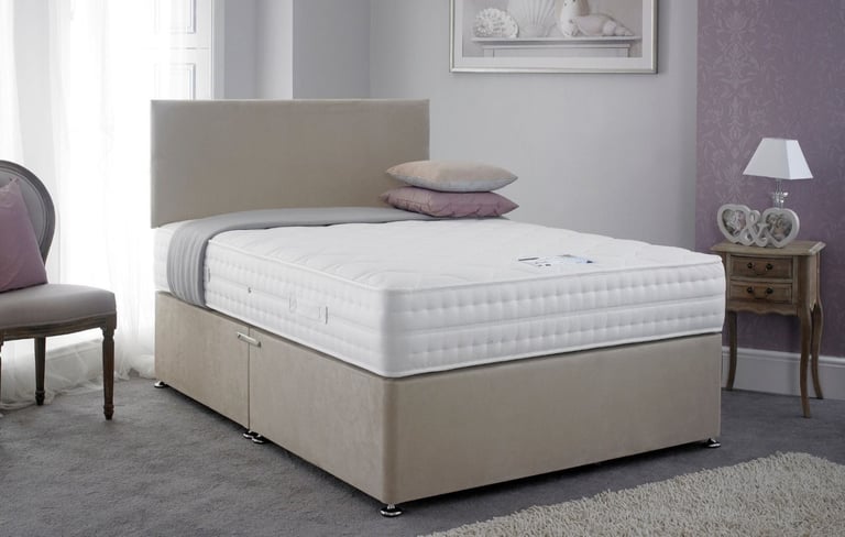 image for Clearance Sale! Divan Double Bed - Comfy Feel | Shocking Price - Free Delivery !! **