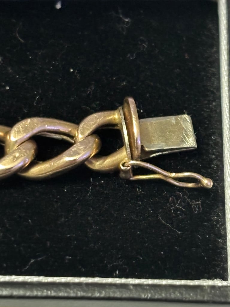 9ct Gold Cuban Bracelet (30.31g) men's or ladies