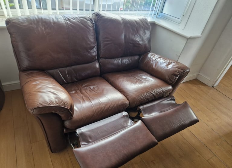 FREE 2 seater recliner leather sofa
