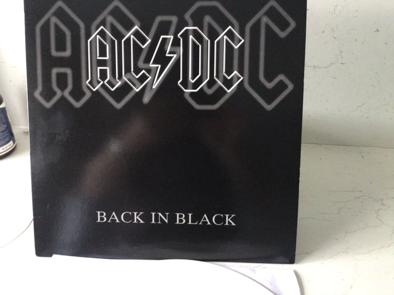AC /DC BACK IN BLACK ON WHITE VINYL 