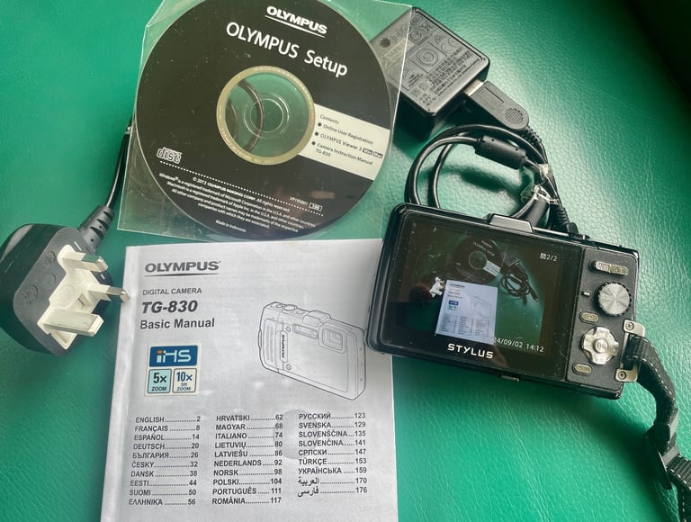 Olympus Stylus Tough TG-830 16 Megapixels Shockproof Waterproof Camera Black