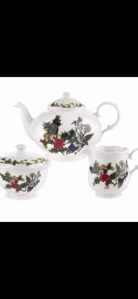 Portmerion Christmas Tea pot set