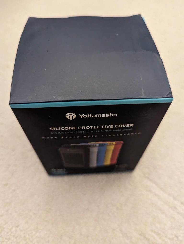 image for 5 x Yottamaster 2.5 Inch Hard Drive Cases in Silicone for SSD Storage Case Protector Cover - new