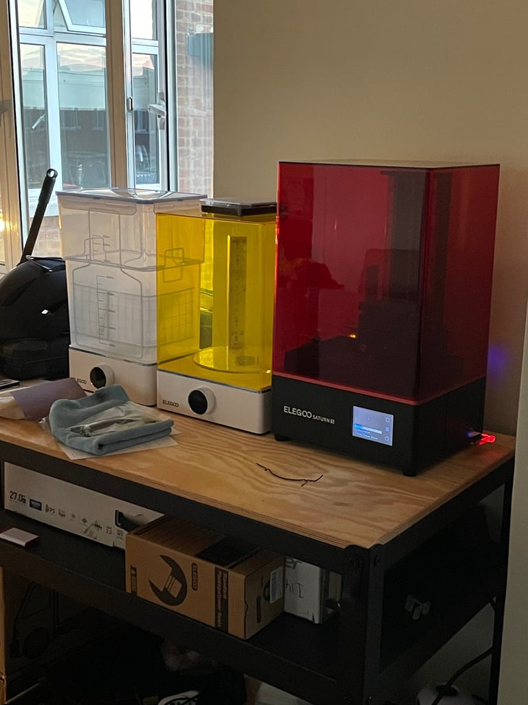 Elegoo Saturn S 4K 3D Printer + Mercury X Wash n Cure Bundle