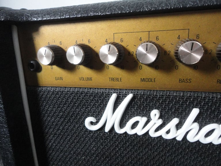 Marshall reverb 12, model 5205 solid state reverb amplifier, 12 watts RMS 16 ohms 