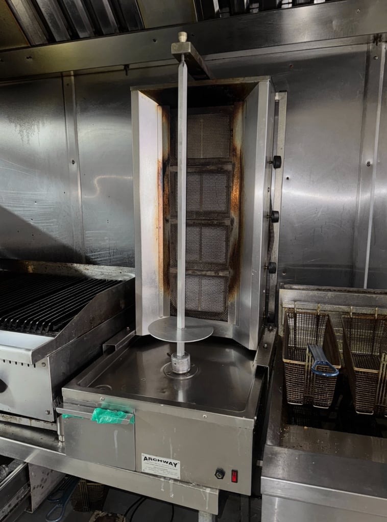 Archway 4 Burner Natural Gas Kebab Grill Doner Machine Commercial Catering
