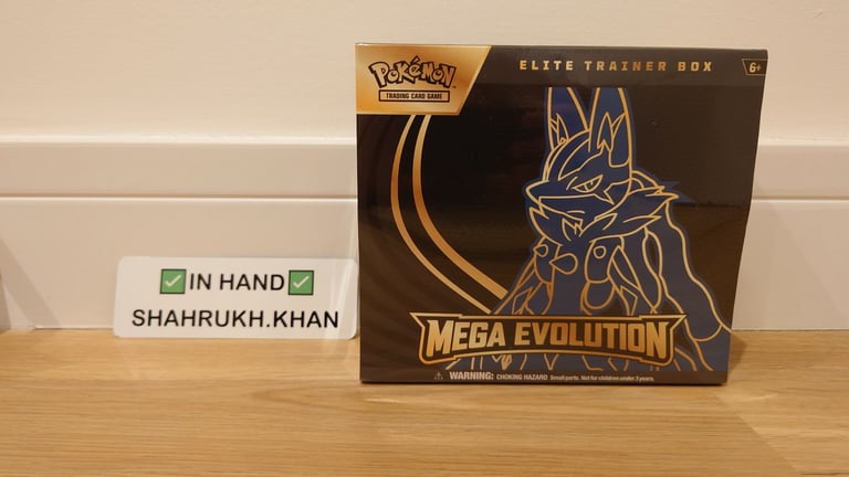 image for Pokemon TCG: Mega Evolution Elite Trainer Box (ETB) Lucario (SEALED & OPEN TO OFFERS)