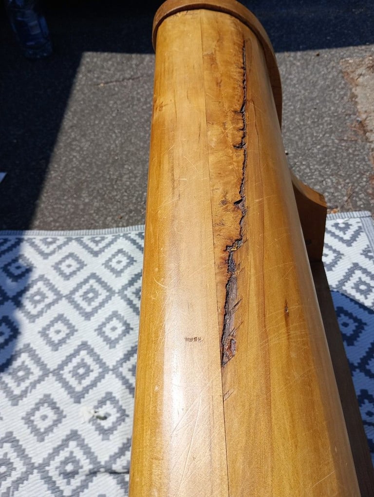 Wood Sleigh Bed Frame King Size (parts needed)