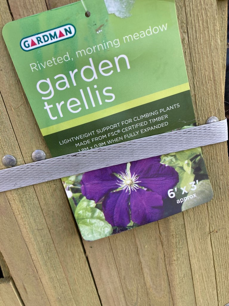 GARDEN TRELLIS 6FT X 3FT brand new