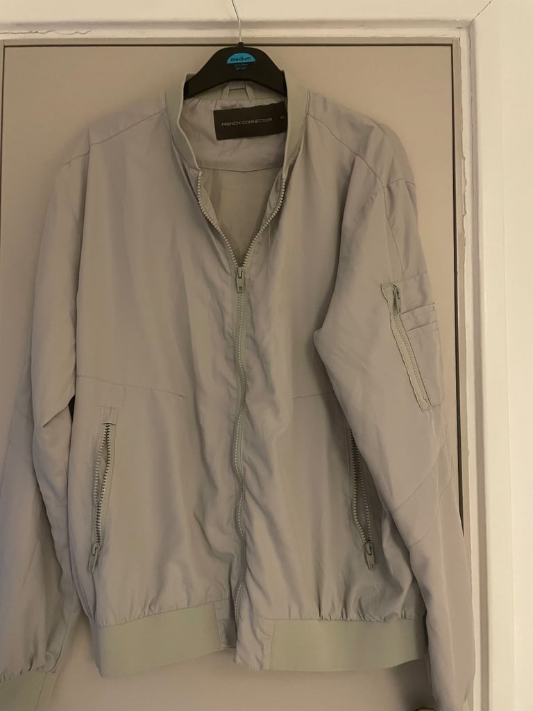 image for Men’s grey bomber jacket xl