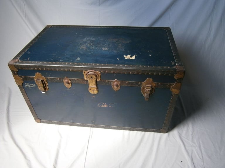 image for Vintage Large Steamer Trunk