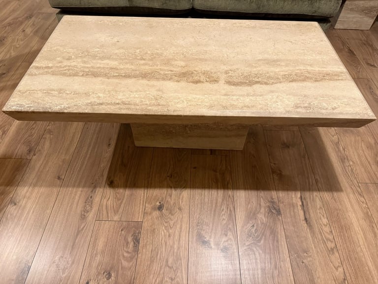 Barker & Stonehouse Travertine Stone Coffee Table
