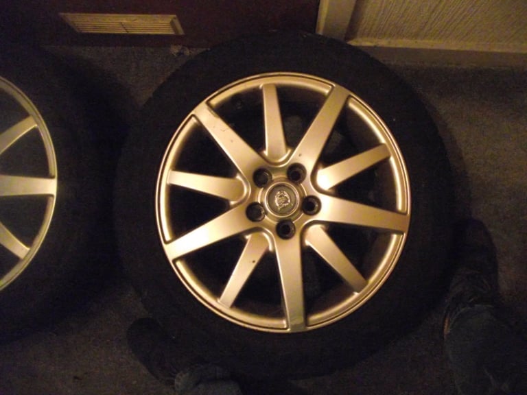 image for jaguar s type alloy wheels and tires   235  50  zr17