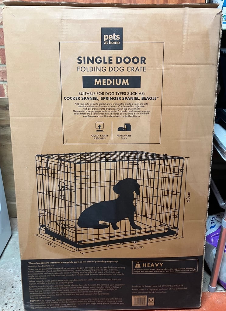 image for Medium Dog cage made by Pets at home as new in box RRP £39