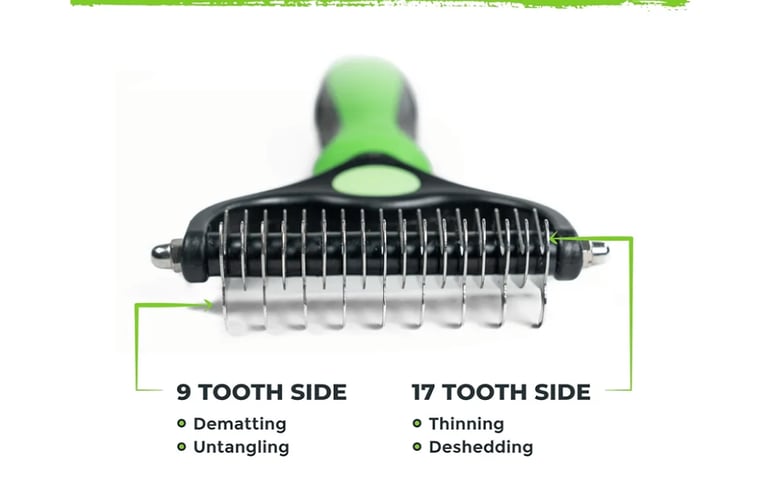 Dog grooming rake .new boxed 