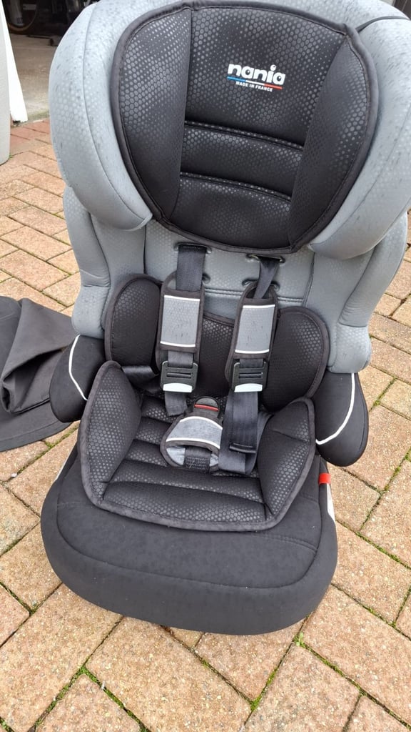 image for Nania car seat in grey and black.