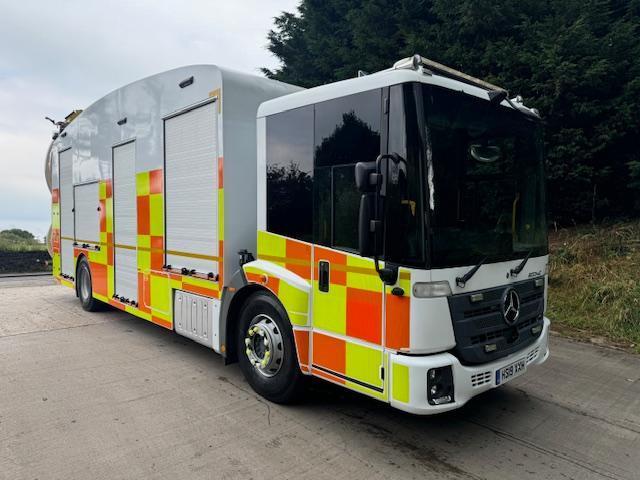 2019 Mercedes ECONIC 1830 E6 incident support Scorpion IPV generator wash down