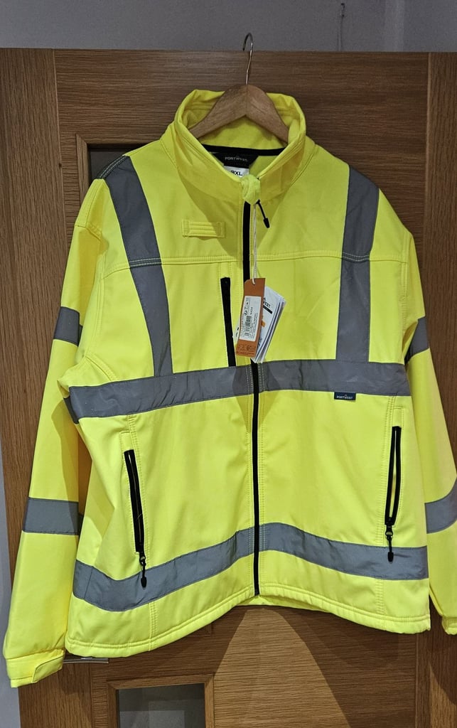 New Portwest - S424 Yellow Hi-Vis Classic Softshell size 3XL