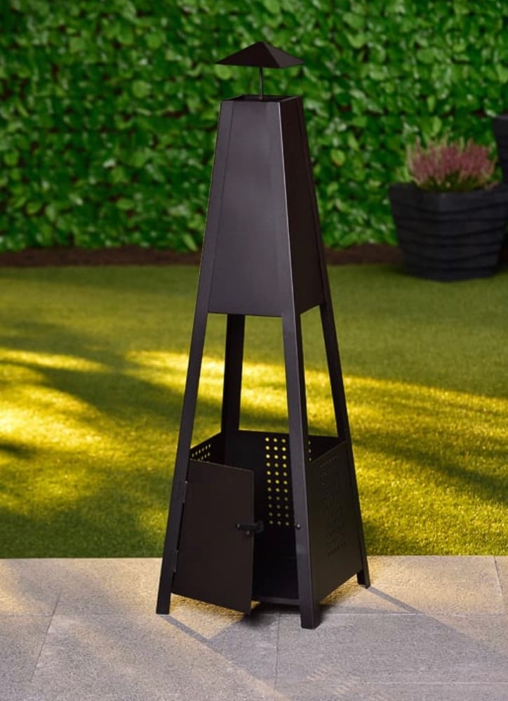 The Arizona Pyramid Chiminea Log Burner Fire PiT
