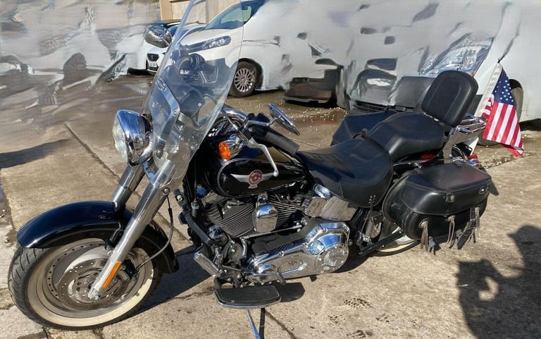 2005 55 HARLEY-DAVIDSON FLSTFI FATBOY FUEL INJECTED CUSTOM CRUISER LOW MILES