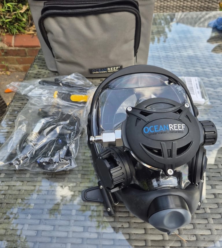 Ocean Reef Neptune Space Extender Full Face Scuba Diving Mask – Size M/L