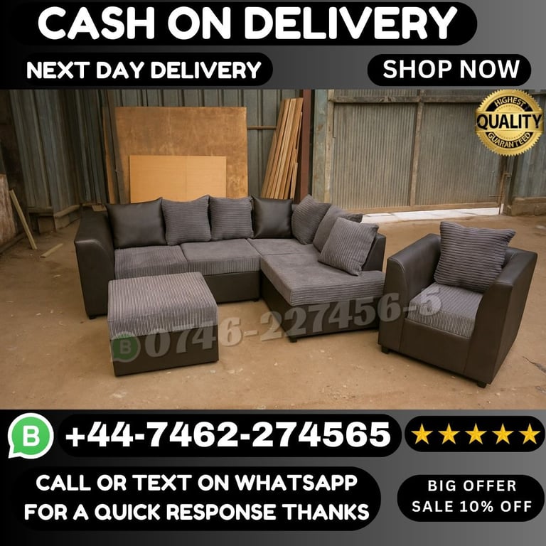image for Byron Corner & 3+2 Seater Sofas Sale – Stylish Comfort at Unbeatable Prices!