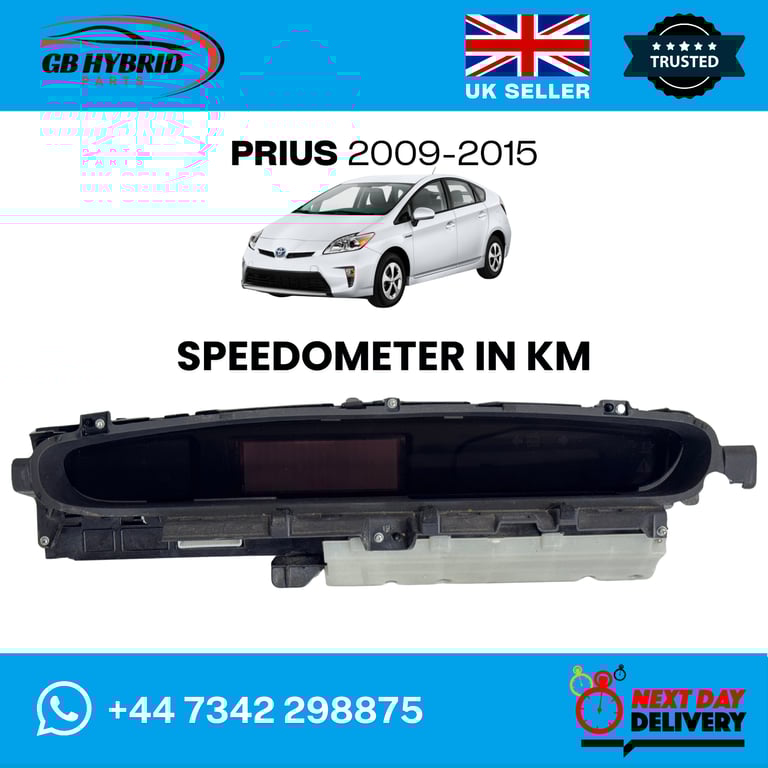 Toyota Prius 2009-2015 Speedometer Cluster In KM
