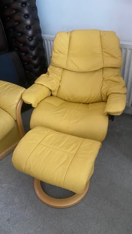 Ekornes stressless recliner chair and footstool in Bournemouth