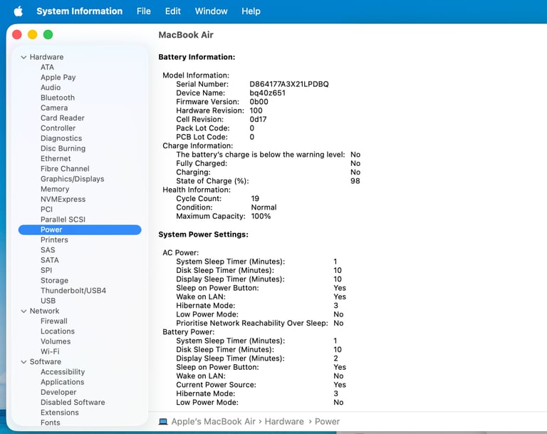 2024 MacBook Air 15” ( M3 - 16GB - 500GB SSD - 100% Battery) Apple accidental Warranty 