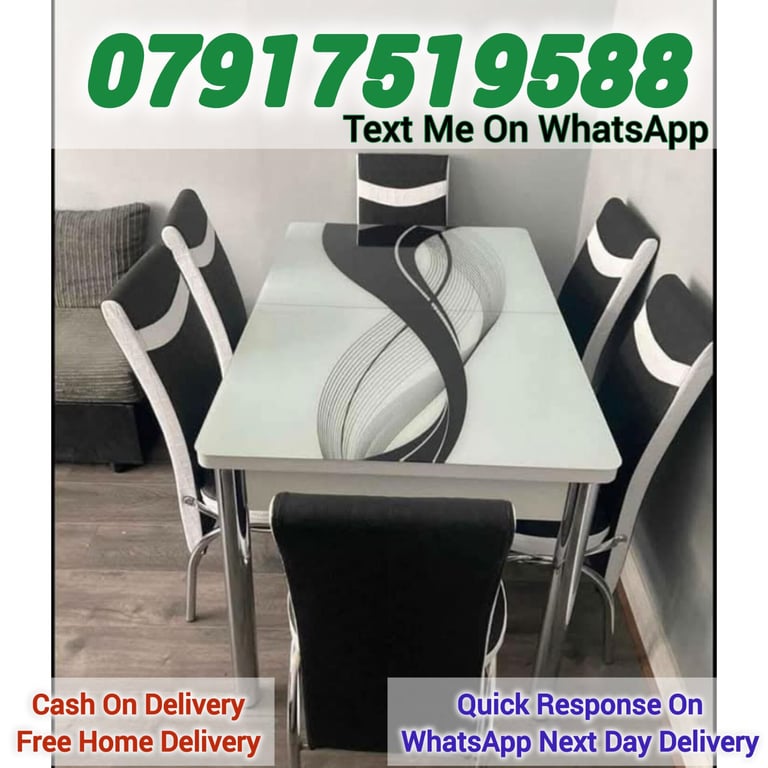 extendable dining table with 6 chairs