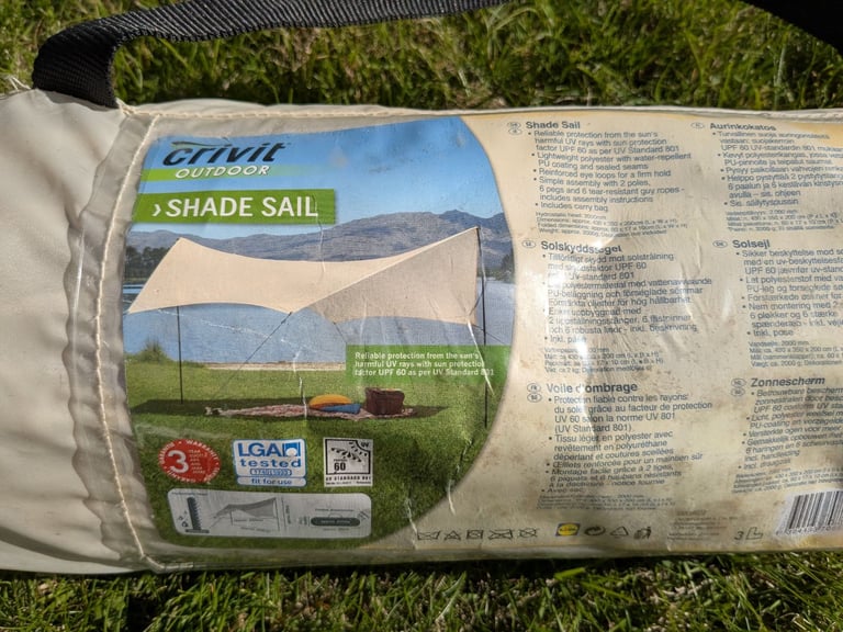 Garden sunshade ready for next summer