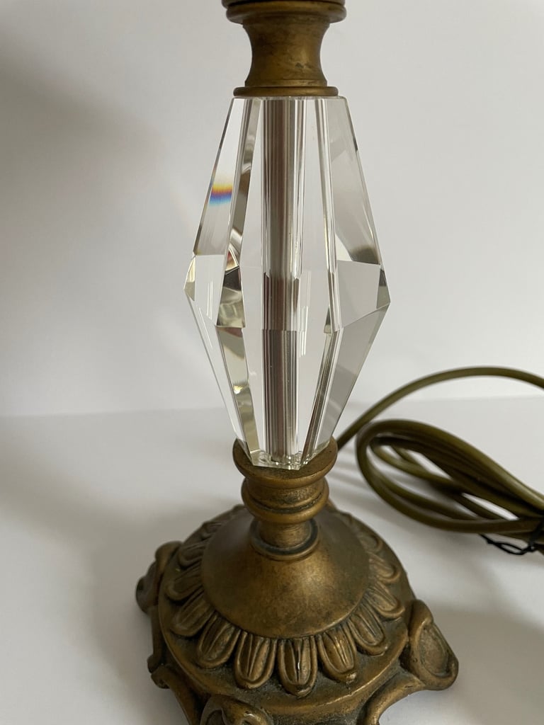 Beautiful Heavy Side Lamp With Crystal Body 