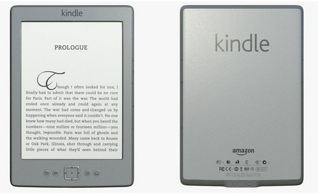 E-book (e-reader) Kindle (4) - Allows for weeks of reading per single charge. £24
